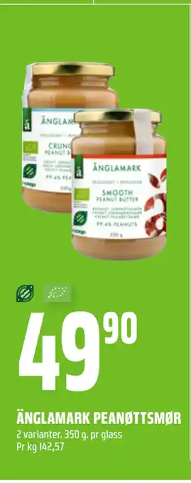 Coop Obs Änglamark peanøttsmør tilbud