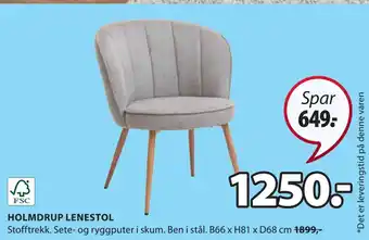 JYSK Holmdrup lenestol tilbud