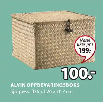 JYSK Alvin oppbevaringsboks tilbud