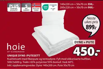 JYSK Unique dyne-/putesett tilbud