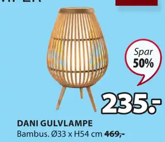 JYSK Dani gulvlampe tilbud