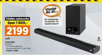 POWER Lydplanke tilbud