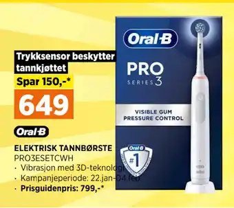 POWER Elektrisk tannbørste tilbud