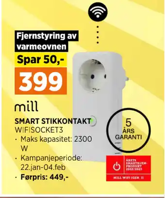 Smart stikkontakt