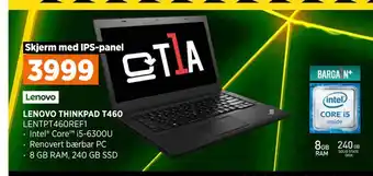 POWER Lenovo thinkpad t460 tilbud