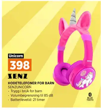 POWER Hodetelefoner for barn tilbud
