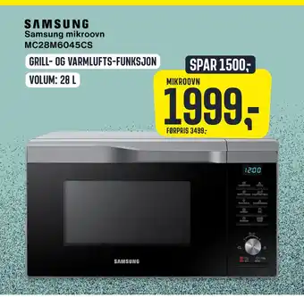 Skousen Samsung mikroovn mc28m6045cs tilbud