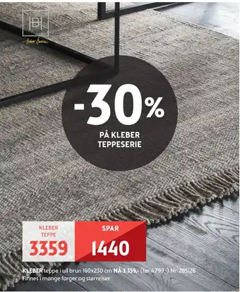 Bohus Kleber teppe tilbud