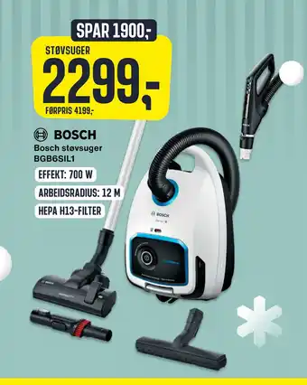 Skousen Bosch støvsuger bgb6sil1 tilbud