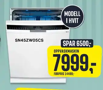 Skousen Siemens oppvaskmaskin sn45zw05cs tilbud