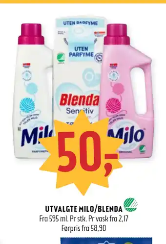 Coop Prix Utvalgte milo/blenda tilbud