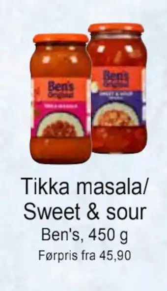 Joker Tikka masala/ sweet & sour tilbud