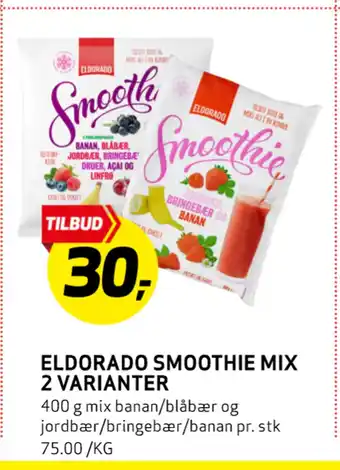 Bunnpris Eldorado smoothie mix 2 varianter tilbud