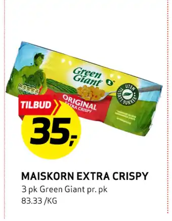 Bunnpris Maiskorn extra crispy tilbud