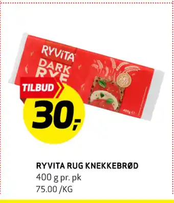 Bunnpris Ryvita rug knekkebrød tilbud