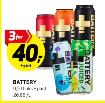 Bunnpris Battery tilbud