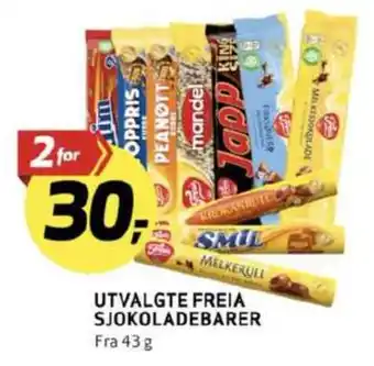 Bunnpris Melkesjokolade sjokoladebar tilbud