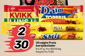 Coop Marked Japp sjokoladebar tilbud