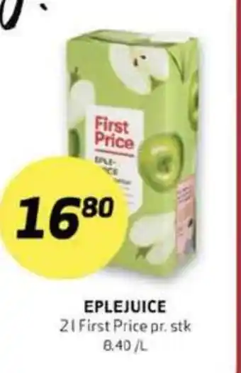 Bunnpris First price eplejuice tilbud