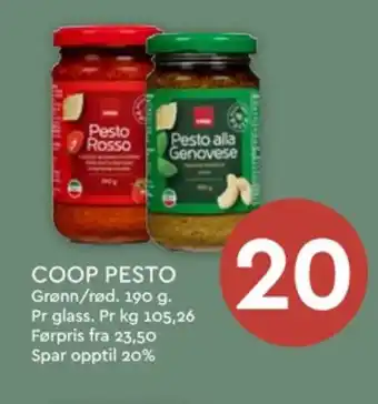 Coop Mega Coop pesto rosso tilbud