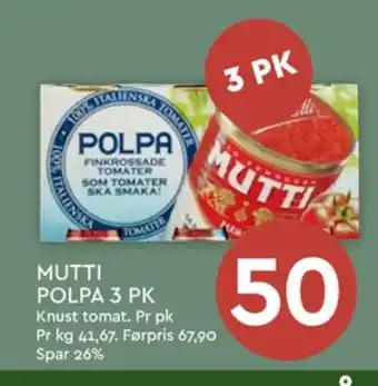 Coop Mega Mutti tomater hakkede tilbud