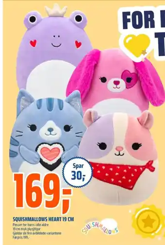 Coop Obs Squishmallows plysjdyr tilbud
