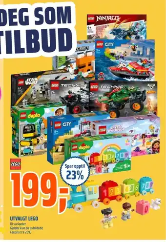 Coop Obs Lego byggesett tilbud
