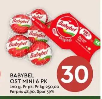 Coop Mega Babybel ost tilbud