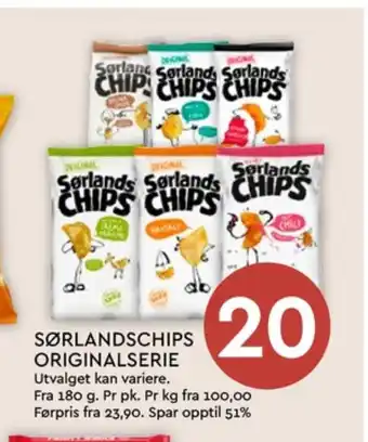 Coop Mega Original chips bruna smør tilbud