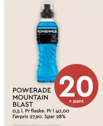 Coop Mega Powerade restitusjonsdrikk tilbud