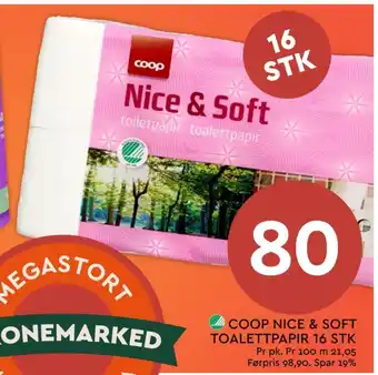 Coop Mega Nice & soft toalettpapir tilbud