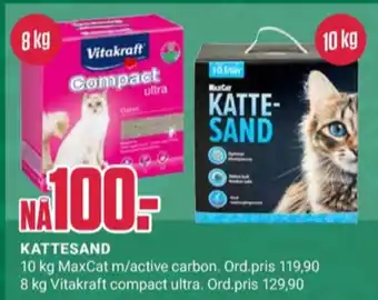 Europris Vitakraft kattesand tilbud