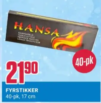 Europris Hansa fyrstikker tilbud