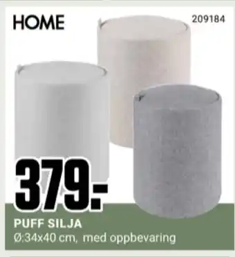 Europris Home puff tilbud