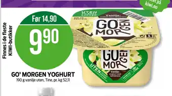 Kiwi Tine yoghurt tilbud