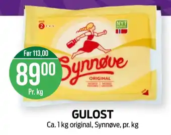 Kiwi Synnøve finden gulost tilbud