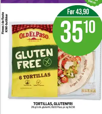 Kiwi Old el paso tortillas tilbud