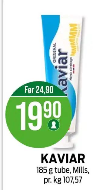 Kiwi Mills kaviar tilbud