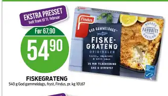 Kiwi Findus fiskeretter tilbud