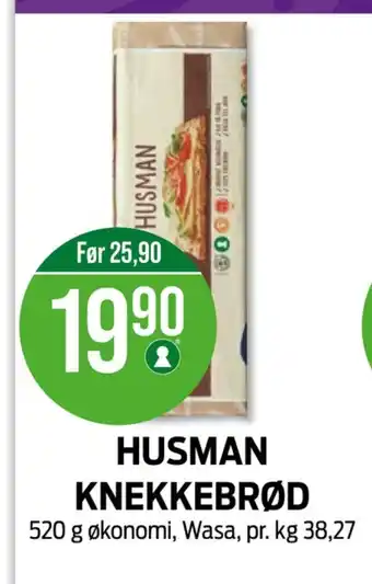 Kiwi Wasa husman knekkebrød tilbud