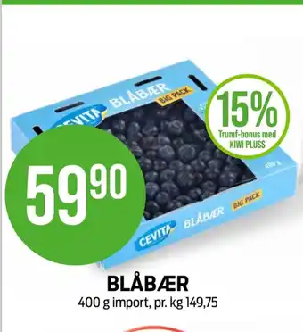 Kiwi Cevita blåbær tilbud