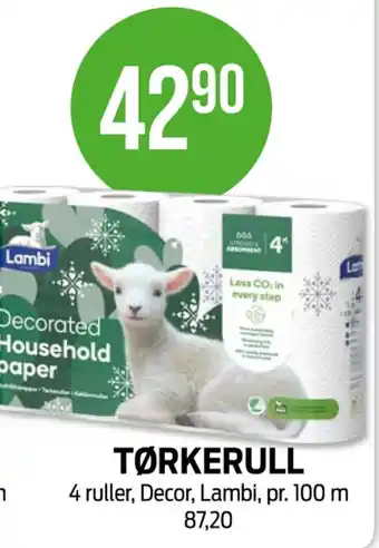 Kiwi Decor tørkerull tilbud