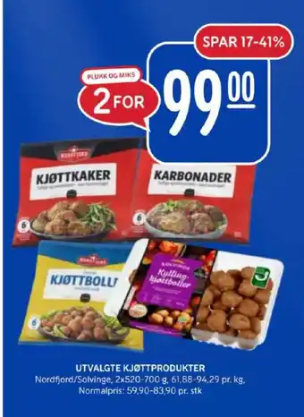 Rema 1000 Nordfjord kjøttkaker tilbud