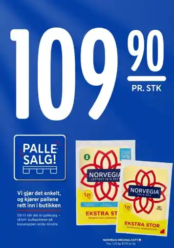 Rema 1000 Norvegia skæreost tilbud