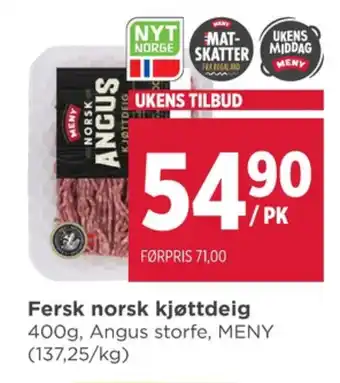 Meny Meny kjøttdeig tilbud