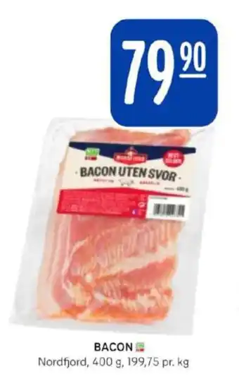 Rema 1000 Nordfjord baconskiver tilbud