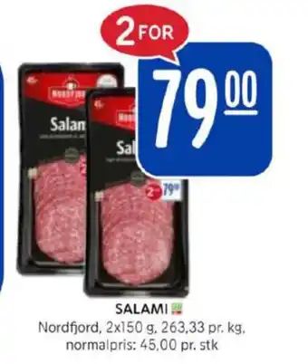 Rema 1000 Nordfjord salami tilbud