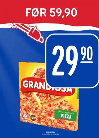 Rema 1000 Grandiosa pizza tilbud