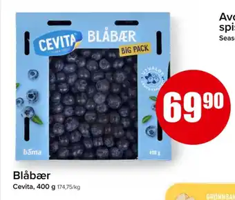 Eurospar Cevita blåbær tilbud