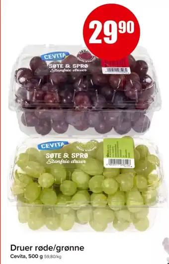 Eurospar Cevita druer tilbud